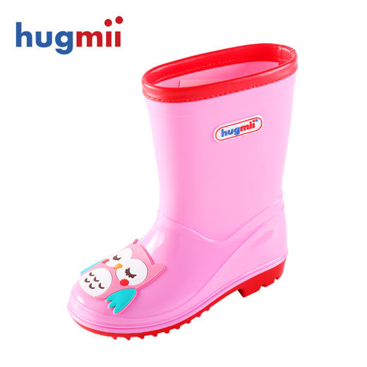 hugmii纯色动物贴片 儿童款雨鞋 商品图4