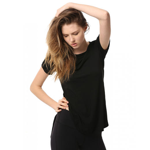 AUMNIE | 经典高低开叉T恤，休闲瑜伽服上衣，超苏服~ 商品图4