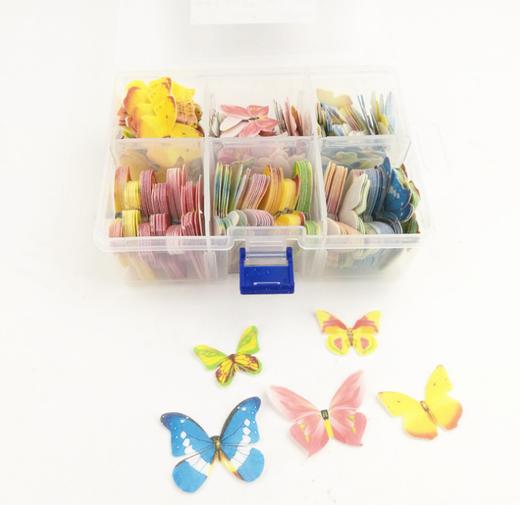 糯米蝴蝶 创意盘式可以吃的糯米蝴蝶每盒336只大小全包括【大盒装】 商品图1