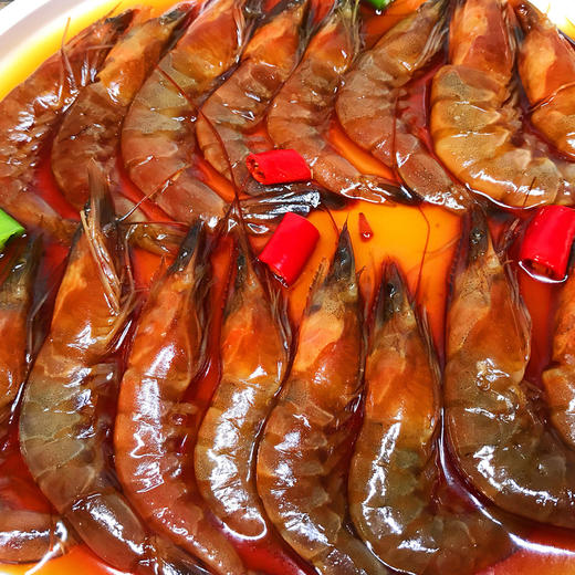 醉虾醉即食鲜活大对虾生腌甜辣基围虾呛虾海鲜舟山