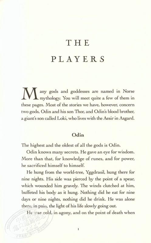 【中商原版】北欧神话 尼尔盖曼 英文原版书籍 Norse Mythology Neil Gaiman 诸神的黄昏 2种封面随机发货 商品图3