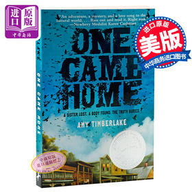 纽伯瑞银奖 寻找阿加莎 回家 英文原版 儿童文学 One Came Home 青少年课外读物 儿童文学 获奖作品 寻找亲情的冒险之旅
