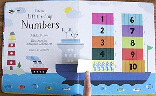 【中商原版】数字翻翻书 英文原版 Lift the Flap NumbersUSBORNE 商品图2