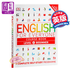 人人学英语1课本 英文原版DK-English for Everyone Level1 Beginner course book英语学习教材英语自学书籍入门初级 在线音频