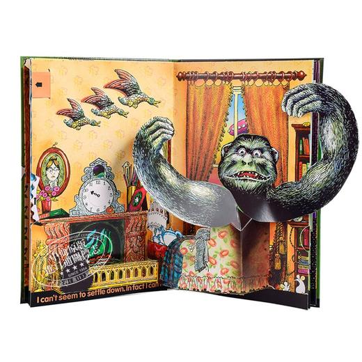 【中商原版】立体怪怪屋 英文原版 Haunted House 精装 互动游戏书 立体书 风趣幽默 6-12岁 Jan Pienkowski 商品图2