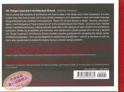 我在建筑学院学到的101件事 英文原版书 英文版 101 Things I Learned in Architecture School Matthew Frederick英文原版 商品图4