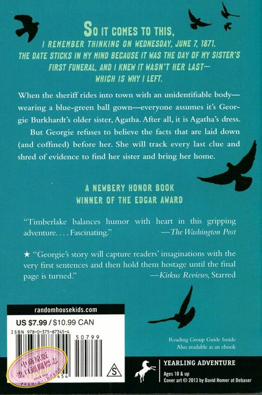 纽伯瑞银奖 寻找阿加莎 回家 英文原版 儿童文学 One Came Home 青少年课外读物 儿童文学 获奖作品 寻找亲情的冒险之旅 商品图3