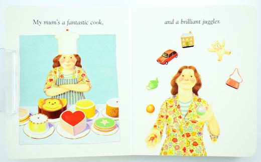 My Mum My Dad 我爸爸我妈妈 英文原版绘本 英语纸板书 美国作者 安东尼布朗 Anthony Browne 可搭 猜猜我有多爱你 大卫 商品图3