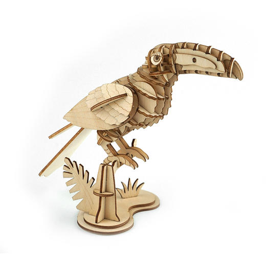 下架丨果壳有玩 | 木质动物拼插玩具12款 3d立体拼图 diy手工摆件