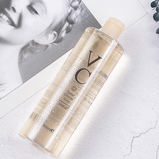 老米优品「补水扛把子，湿敷新宠」泰国Atreus VC化妆水爽肤水收缩毛孔保湿补水控油美白去痘印500ml/瓶ATREUS VC甜橙爽肤水 商品图0