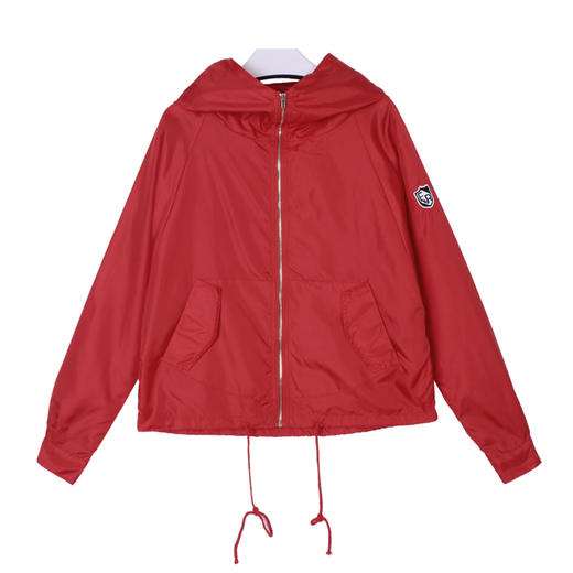 韩都衣舍2019秋装女装新款韩版宽松蝙蝠袖连帽薄短外套LD5113潤 商品图3