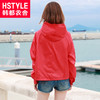 韩都衣舍2019秋装女装新款韩版宽松蝙蝠袖连帽薄短外套LD5113潤 商品缩略图1