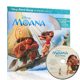 【中商原版】海洋奇缘 英文原版 Moana Read-along(书+CD)迪士尼独立阅读系列 阅读学习英语辅助图画书 附CD