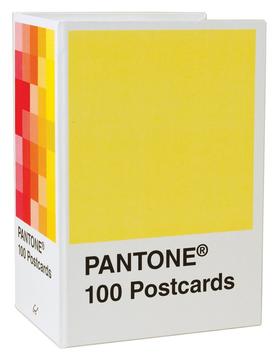预售 【中商原版】潘通明信片套盒100张 进口艺术 Pantone Postcard Box: 100 Postcards 配色派通色彩卡片设计  Chronicle出版