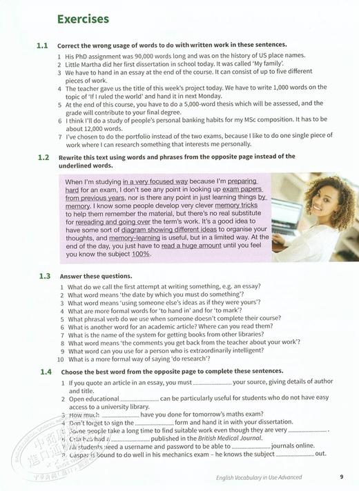 【中商原版】剑桥高级英语词汇 英式英语 配答案和电子书 英文原版English Vocabulary in Use Advanced 商品图3