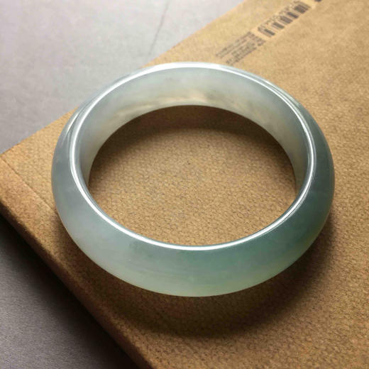 糯冰种晴水化地厚庄翡翠手镯56 商品图2