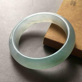 糯冰种晴水化地厚庄翡翠手镯56