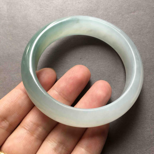 糯冰种晴水化地厚庄翡翠手镯56 商品图5