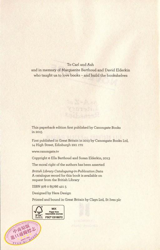 小说药方：人生疑难杂症文学指南 英文原版 英文版 The Novel Cure 英文文学 Ella Berthoud 商品图1