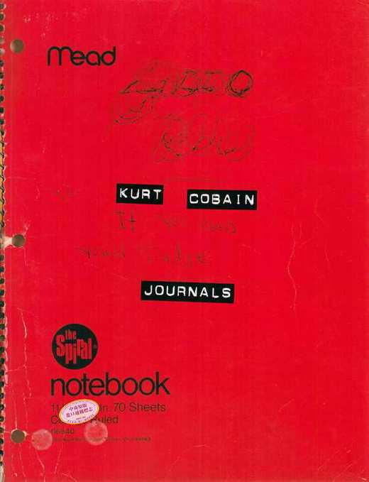 预售 【中商原版】柯特·科本日记 英文原版 Kurt Cobain: Journals 进口图书 英文原版书 手稿图 日记 信件 商品图1