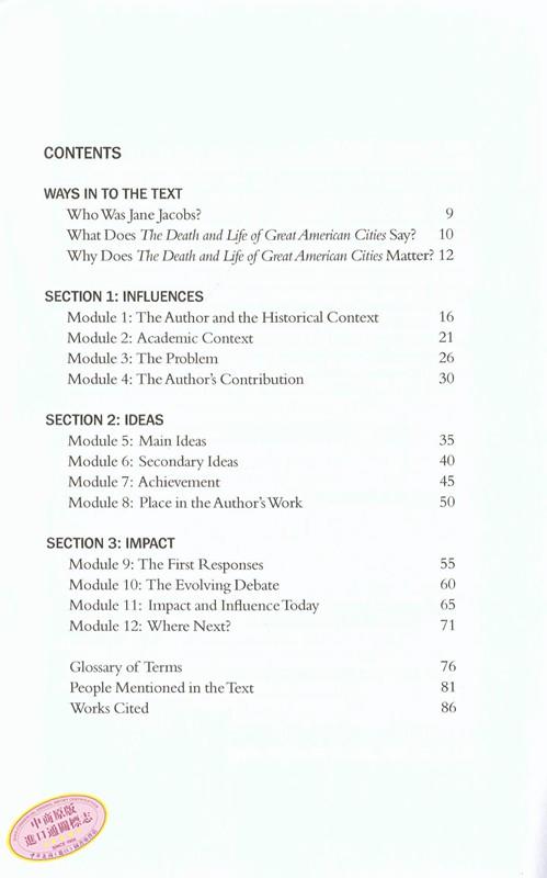 【中商原版】对简雅各布斯的美国大城市的死与生的分析 An Analysis of Death and Life of Great American Cities 商品图2