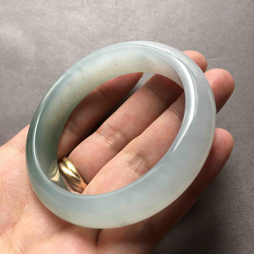 糯冰种晴水化地厚庄翡翠手镯56 商品图8