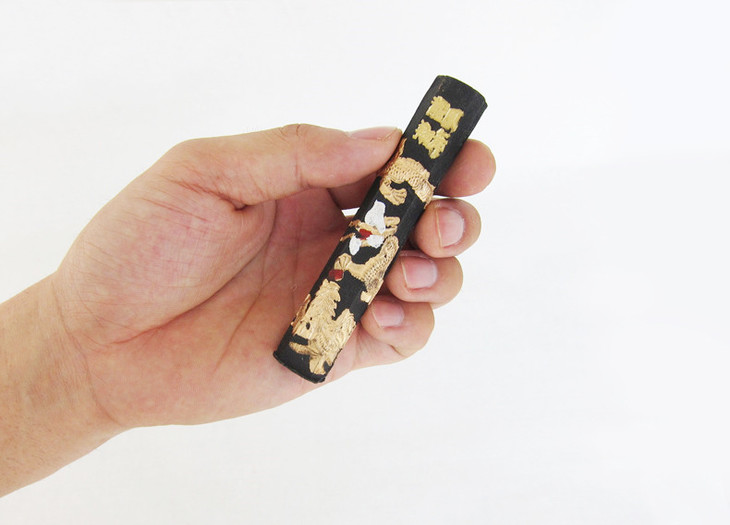 徽墨砚条 墨条磨金砚墨块厂纯手工墨条墨油烟砚条 书法用品文房四宝