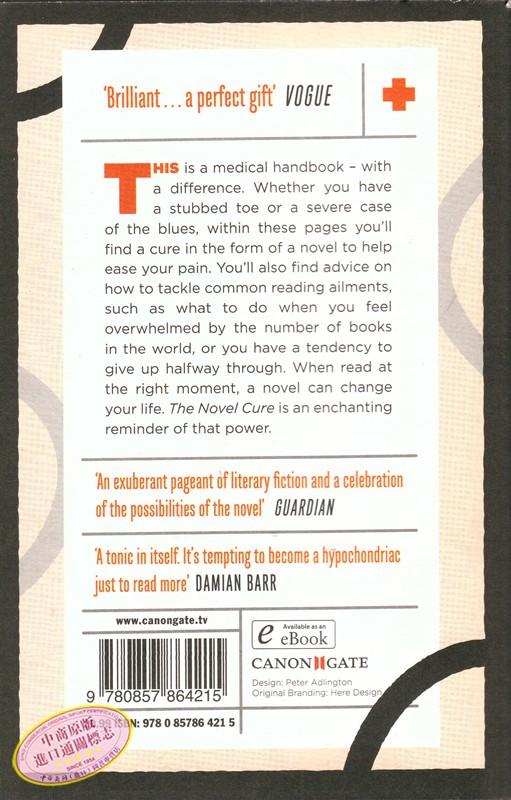 小说药方：人生疑难杂症文学指南 英文原版 英文版 The Novel Cure 英文文学 Ella Berthoud 商品图4