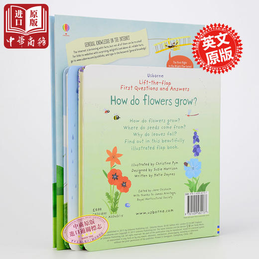 【中商原版】儿童趣味翻翻书3册套装自然常识篇英文原版Lift the Flap低幼童书 商品图1