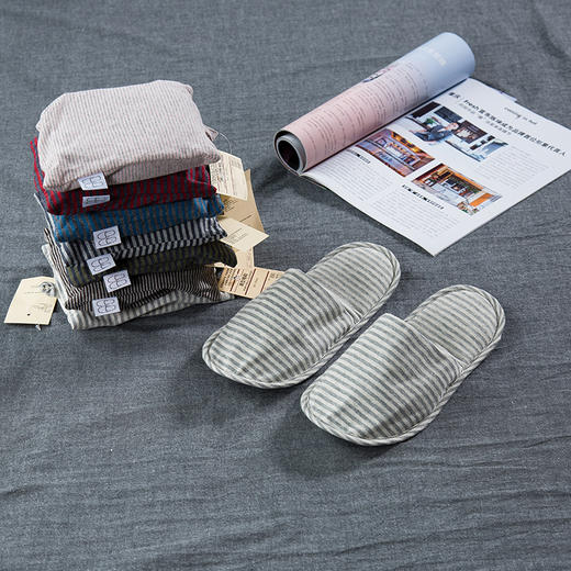 【便携拖鞋】便携拖鞋全棉针织旅行便携拖鞋宾馆酒店拖鞋专柜在售 商品图2