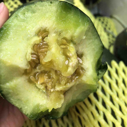博洋8号羊角蜜甜瓜,清香扑鼻,脆甜多汁