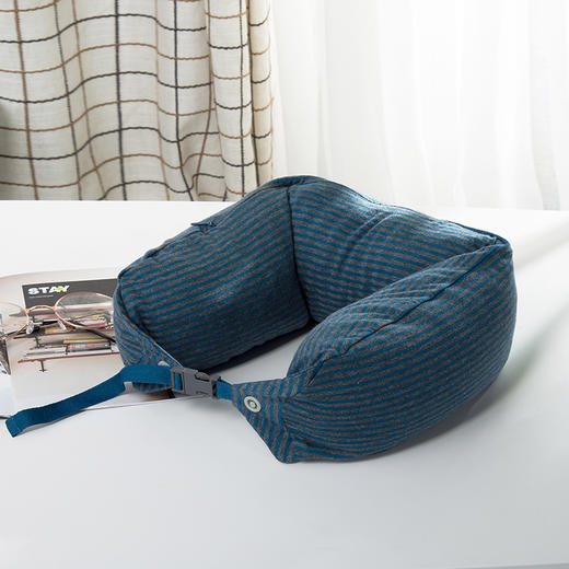 日式无印风格乳胶U型枕护颈枕颈椎枕 A-4349 商品图10