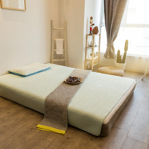 【好睡不粘人 清爽如凉风】一默冰丝乳胶凉席 冰丝软席 抗菌除螨 柔软