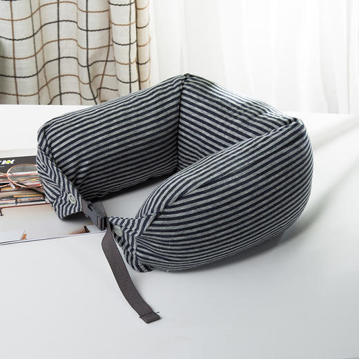 日式无印风格乳胶U型枕护颈枕颈椎枕 A-4349 商品图4