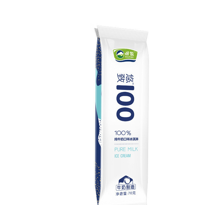 田牧鲜奶雪糕冰淇淋70g/36支装 悠致100雪糕冻品冷饮批发 牛奶雪示例图4
