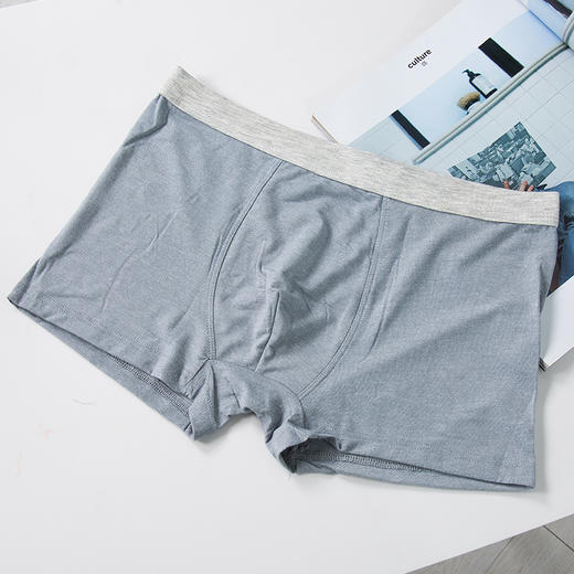 老米优品/ 无印工厂直供 日式男士内裤 纯棉莫代尔敲舒适！日文包装男生纯色系 商品图7