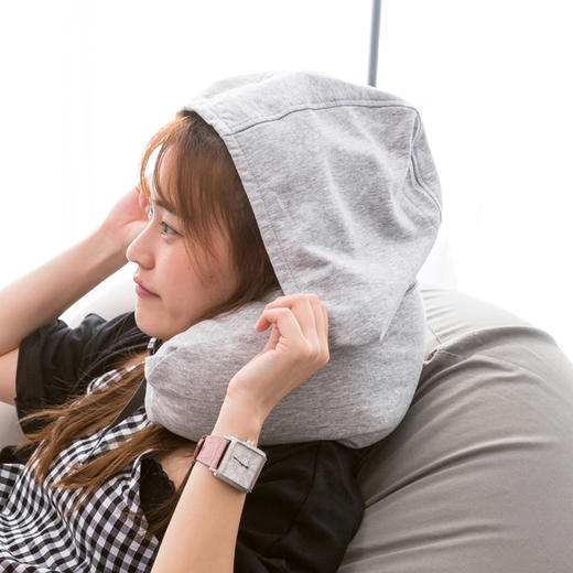 【连帽U枕】连帽U型枕旅行枕风格午休趴枕飞机护颈枕脖子颈部靠枕颈椎办公室 商品图2