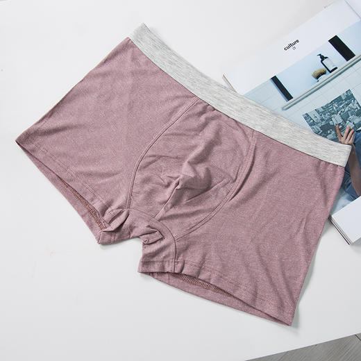 老米优品/ 无印工厂直供 日式男士内裤 纯棉莫代尔敲舒适！日文包装男生纯色系 商品图8