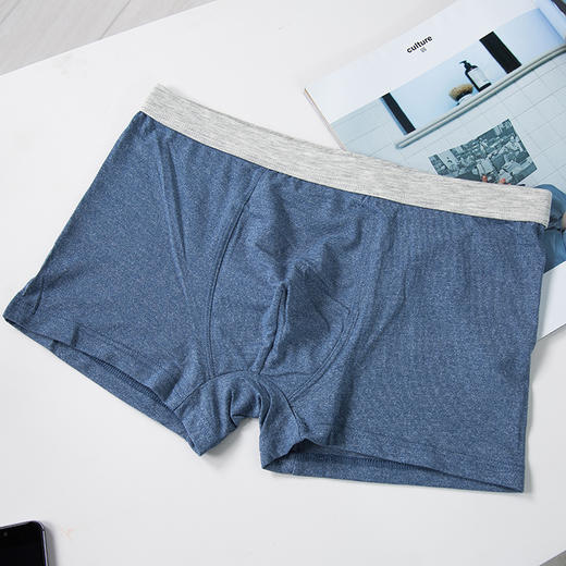 老米优品/ 无印工厂直供 日式男士内裤 纯棉莫代尔敲舒适！日文包装男生纯色系 商品图5