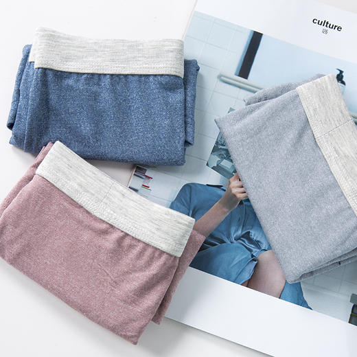 老米优品/ 无印工厂直供 日式男士内裤 纯棉莫代尔敲舒适！日文包装男生纯色系 商品图3