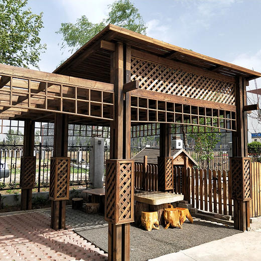 实木葡萄架可定制运费自付