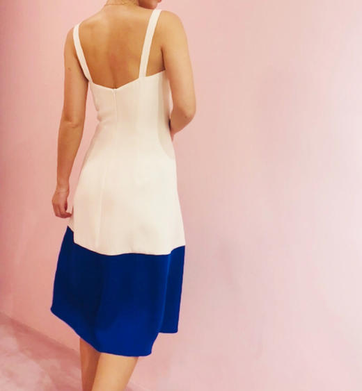 AtelierMissLu / Kay-宝蓝拼色吊带裙 商品图5