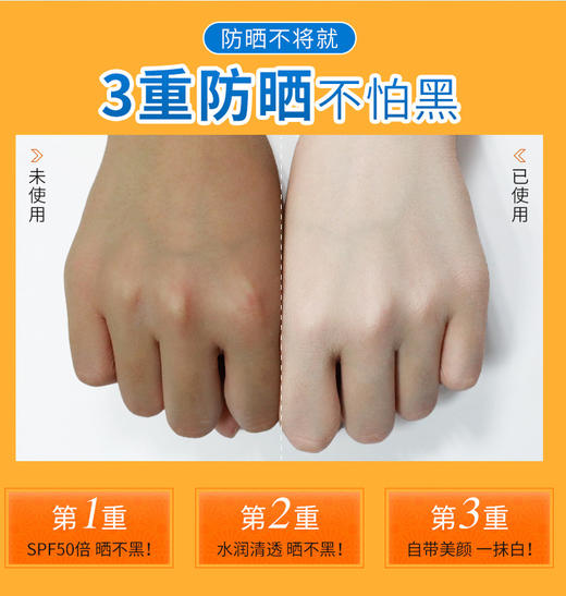 【防晒霜】防晒霜隔离素颜喷雾防水防汗防紫外线裸妆遮瑕保湿补水面膜 商品图3