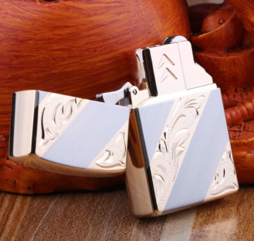 【打火机】首领7100充气打火机明火直冲双火切换充气煤油机创意个性 商品图2