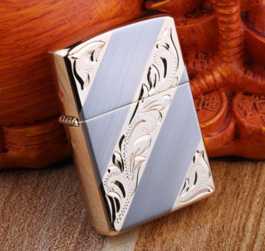 【打火机】首领7100充气打火机明火直冲双火切换充气煤油机创意个性 商品图1