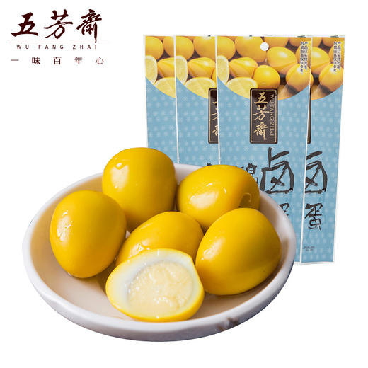 五芳斋 盐焗味鹌鹑蛋卤蛋*4袋 鹌鹑蛋无壳卤蛋小吃休闲零食即食真空卤味蛋 商品图2
