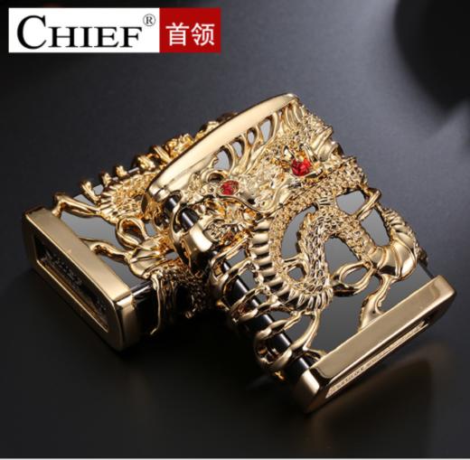 【打火机】。CHIEF首领原装铜壳煤油打火机个性雕刻镂空神龙 商品图0
