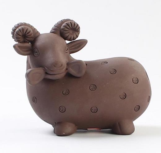 茶宠砂陶精品十二生肖羊茶宠摆件紫砂精致功夫茶道配件