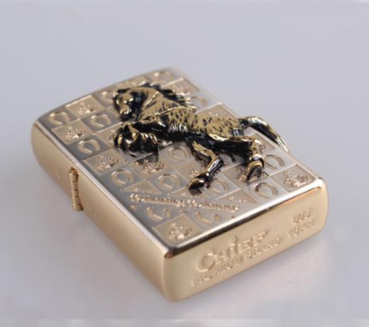 【打火机】原装铜壳首领金属创意防风煤油打火机0756J飞马个性 商品图0