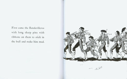 爱花的牛 公牛历险记 英文原版绘本 The Story of Ferdinand 动物绘本 反战和平主义 儿童图画书 曼罗里夫Munro Leaf 平装 商品图4